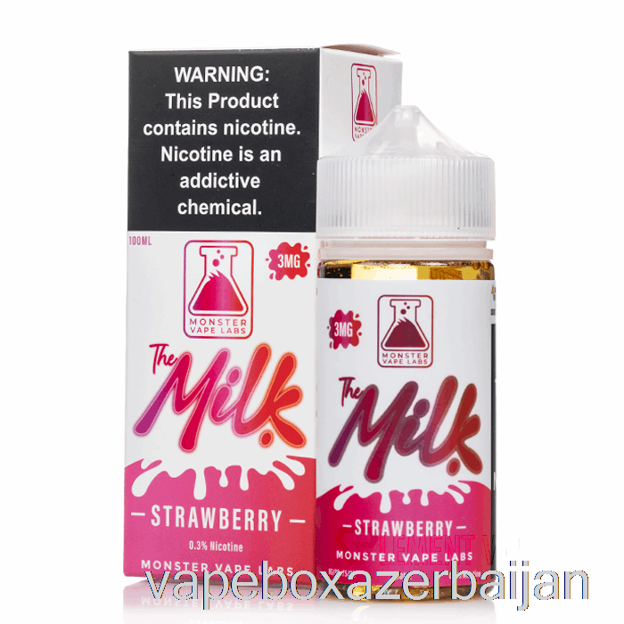 E-Juice Vape Strawberry - The Milk - 100mL 0mg